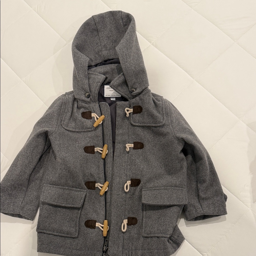 Janie and Jack Charcoal Kids Puffer Coat